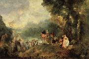 Jean-Antoine Watteau Embarkation from Cythera Spain oil painting artist